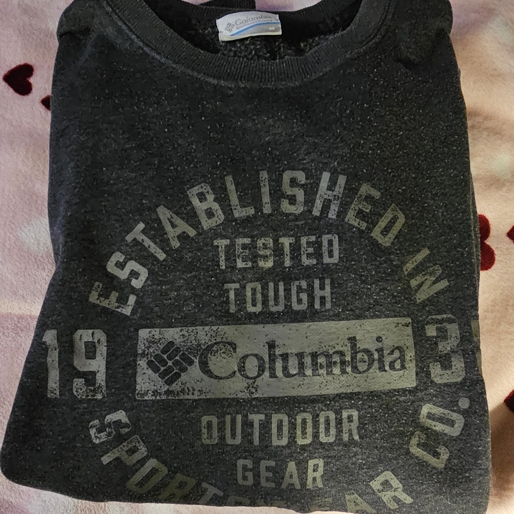 Columbia Dark Gray Graphic Crewneck Sweatshirt